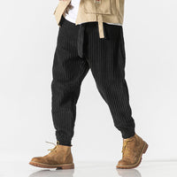Keisuke | Bequeme Cordhose – Schwarz