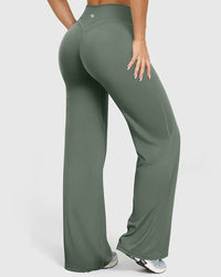 Emilia™ | Aveline Hose – Hochgeschnittener Komfort & Stil – Erbsengrün