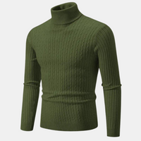 Larry | Stylischer Rollkragenpullover – Grün