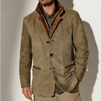Herren Blazer Winterjacke | Vintage Stil Modern – Khaki