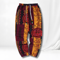 Zahara™ - Bequeme Hose mit Boho-Tribal-Print – Rot