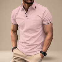 Javier - Lässiges Poloshirt – Rosa