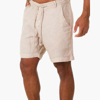 Leichte Sommer-Shorts mit Kordelzug - für Herren im Urlaubsstil – Beige