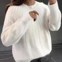 Cornelia - Angenehmer Pullover – Weiß