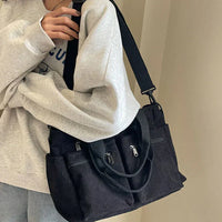 Tovis - Cord-Tasche – Schwarz