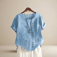 Jayla - Stilvolle Leichte Bluse – Blau