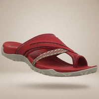 Eva - Bequeme Hausschuhe – Rot