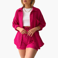 Aurélie  | Elegantes und Lässiges Ensemble – Rosa