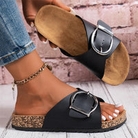 Bellevue | Buckle Mule Slide™ – Schwarz