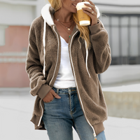 Chloe - Komfortable Damenjacke mit Kapuze – Braun