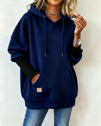 Mia | Damen Hoodie modern casual & stilvoll elegant – Blau