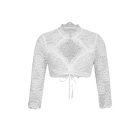 Berenice - Trendige Oktoberfestbluse – Weiß