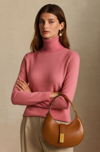 Ella | Damen Kaschmirpullover modern & komfortabel – Rosa