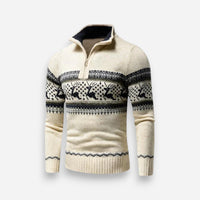 Weihnachts-Strickpullover für Herren – Beige