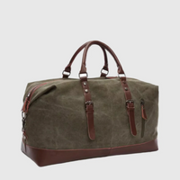 Samamet | Herren Vintage Reisetasche | Großes Fassungsvermögen – Oliv