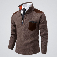 Rafael | Eleganter Pullover Herren modern für Wintertage – Braun