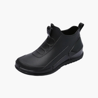 Damen Slipper Stiefel mit geschlossenem Schaft – Schwarz