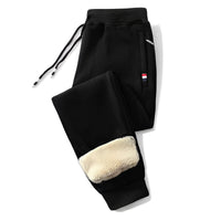 Theo - Bequeme und warme Hose – Schwarz/Beige