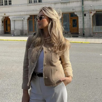Heidi-Mode | Kamel Sommerjacke für Damen – Helles Braun