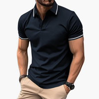 Polo-Shirt für Männer mit kurzem Ärmel - Freizeitmode – Marine