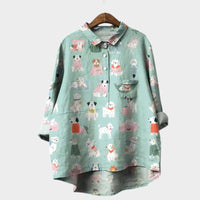 Hannelore | Oversize-Bluse mit fröhlichem Komfort – Muster 1
