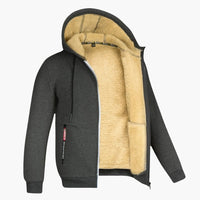 Erik | Fleece-Kapuzenpullover für Männer – DunkelGrau