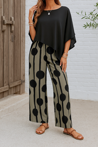 Nova™ | Elegantes 2-teiliges Set – Schwarz-Grau