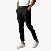 Chinohose für Herren - Sommerliche Stretch Chino für Alltag – Schwarz