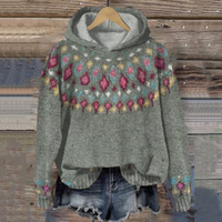 Bernadinemin | Damen Warme Kapuzenpulli | Winter – Grau