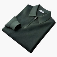 Felix | Premium Gestricktes Poloshirt – Grün
