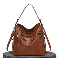 Muriel | Elegante Retro-Umhängetasche – Braun