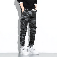 Jonas | Camo Cargo Hose Herren Komfort Fit – Grau