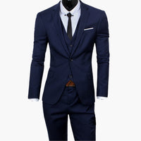Eleganter Slim Fit Anzug - moderner Look für Herren zur Hochzeit – Marine