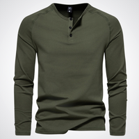 Royal | Exklusive HENLEY Shirt – Oliv