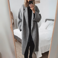 Zantel | Mantel Wolle Eleganz – Grau