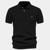 Hael | Slim-Casual Herren-Poloshirt – Schwarz