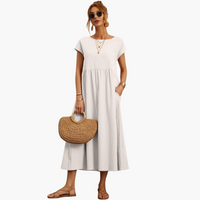 Annika | Kleid zeitloser Eleganz – Weiß