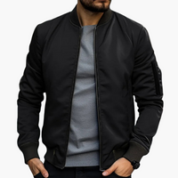 Finn | Bomberjacke für Herren – Schwarz