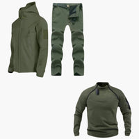 Karl | Dreiteiliges Set – Oliv