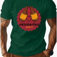 Bedrucktes T-Shirt für Herren - Oktoberfest 2025 – Grün