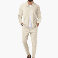 Luis | Stylischer Tech-Suit – Beige