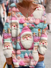 Nadia | Festlicher Weihnachts-Pullover – Mehrfarbig