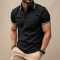 Javier - Lässiges Poloshirt – Schwarz