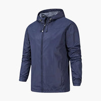 Wasserdichte Regenjacke für Herren mit Atmungsaktivem Material – Marine