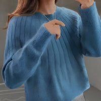Cornelia - Angenehmer Pullover – Dunkelblau
