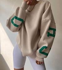 Damen Pullover | Oversized und gemütlich für Alltag – Khaki