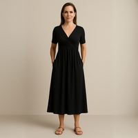 Annelies™ | Luftiges Maxi-Joch – Schwarz