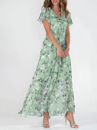 Hale | Elegantes Kleid, das den Bauch bedeckt – Grün