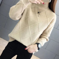WALDA - WARME ROLLKRAGENPULLOVER – Beige