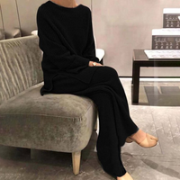 Samantha - Bequemes Set mit Hose – Schwarz